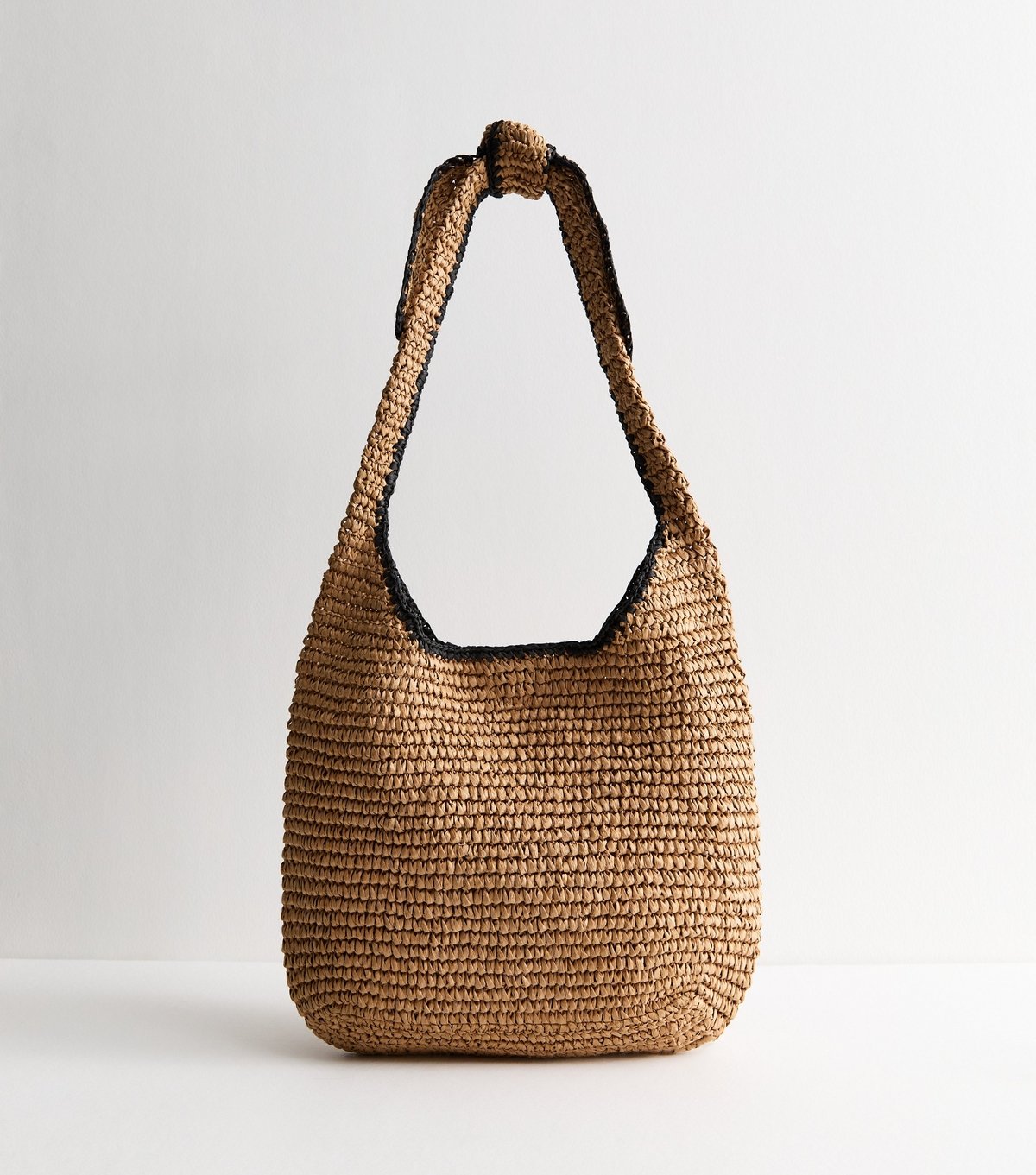 New Look Stone Woven Slouchy Tote Bag New Look - 4