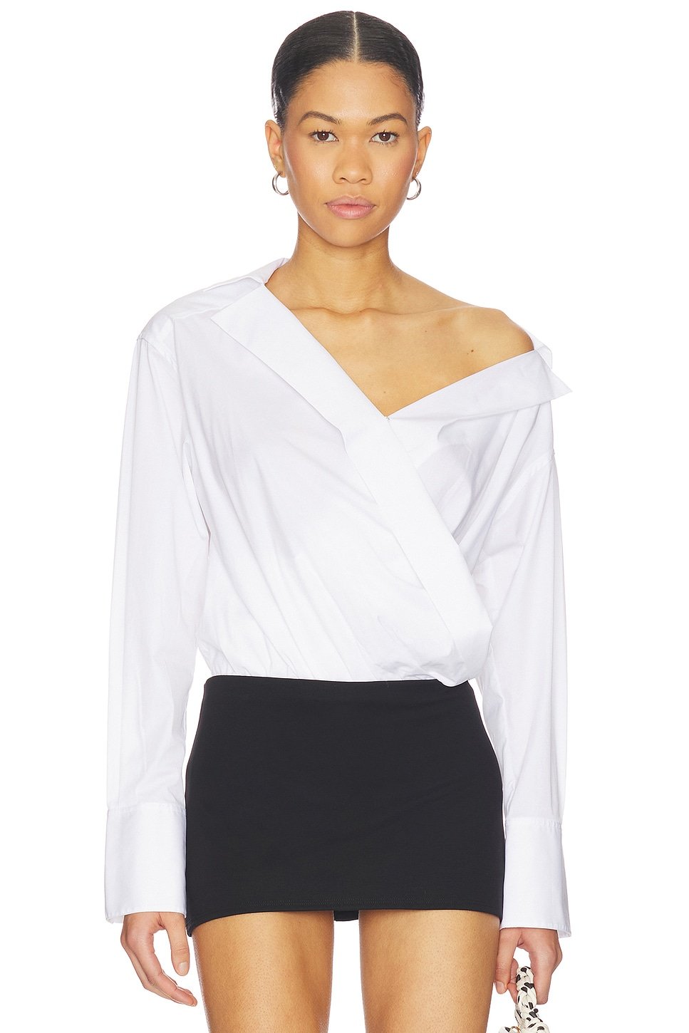 revolve Off-shoulder Poplin Bodysuit - 1