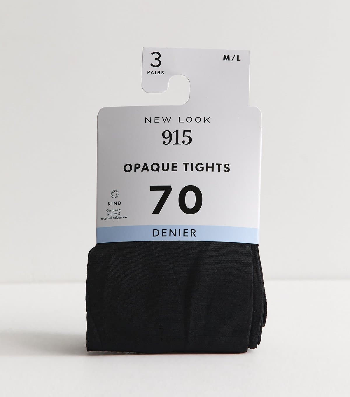 New Look Pack of 3 Black 70 Denier Opaque Tights New Look