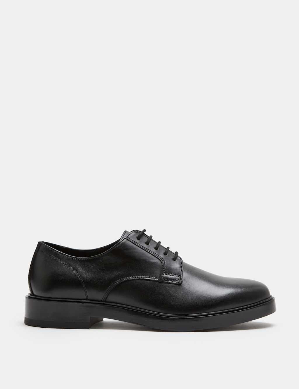 Marks & Spencer M&S Leather Derby Shoes Black