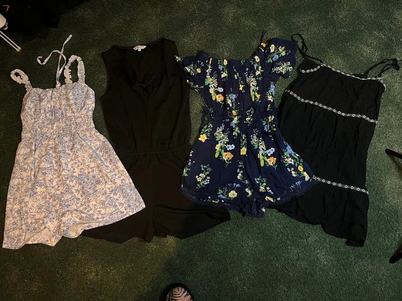 Bershka Multi Floral Playsuits & Dress Set
