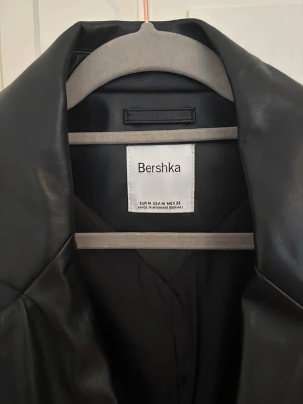 Bershka Bershka faux leather blazer