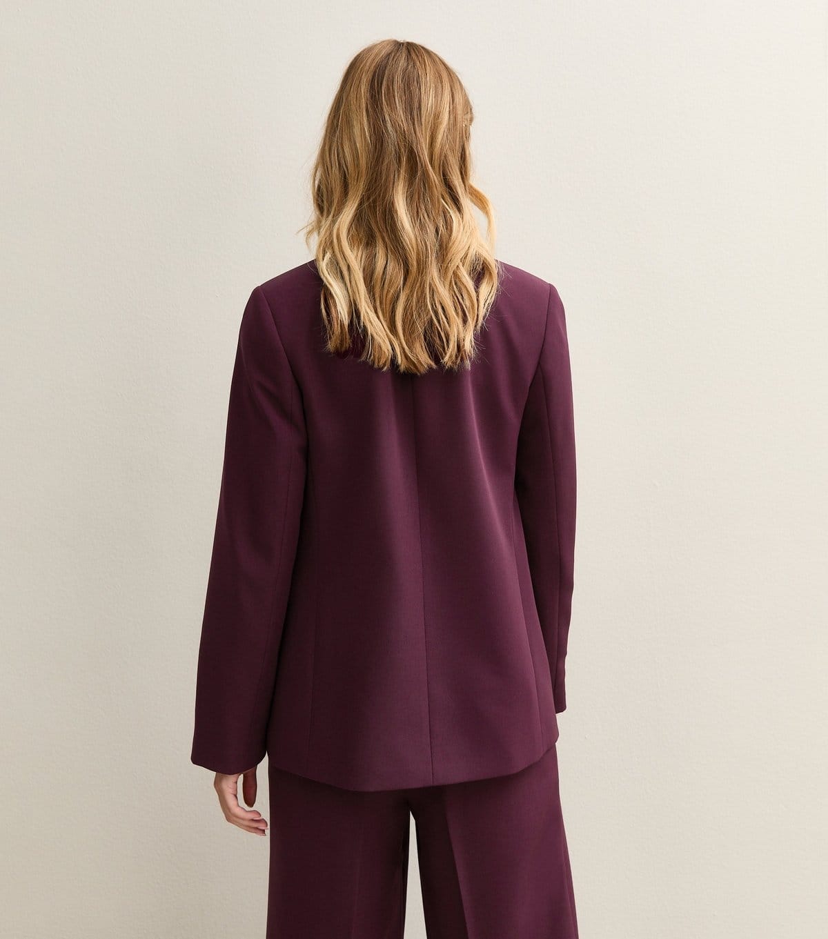 New Look Women's Burgundy Single Breasted Blazer Jacket New Look - 4