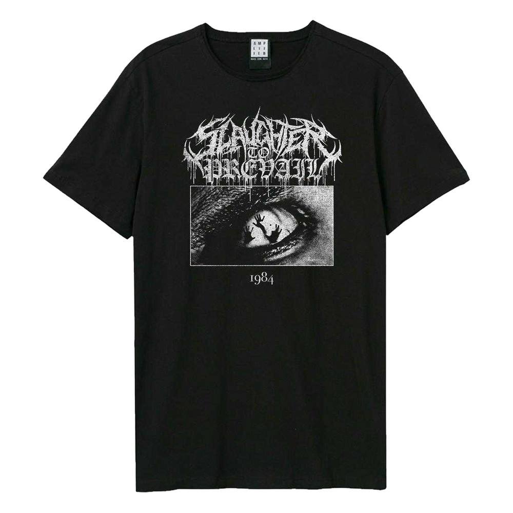 Amplified Amplified Men's 1984 Metal Logo Slaughter To Prevail T-Shirt in Black - 2