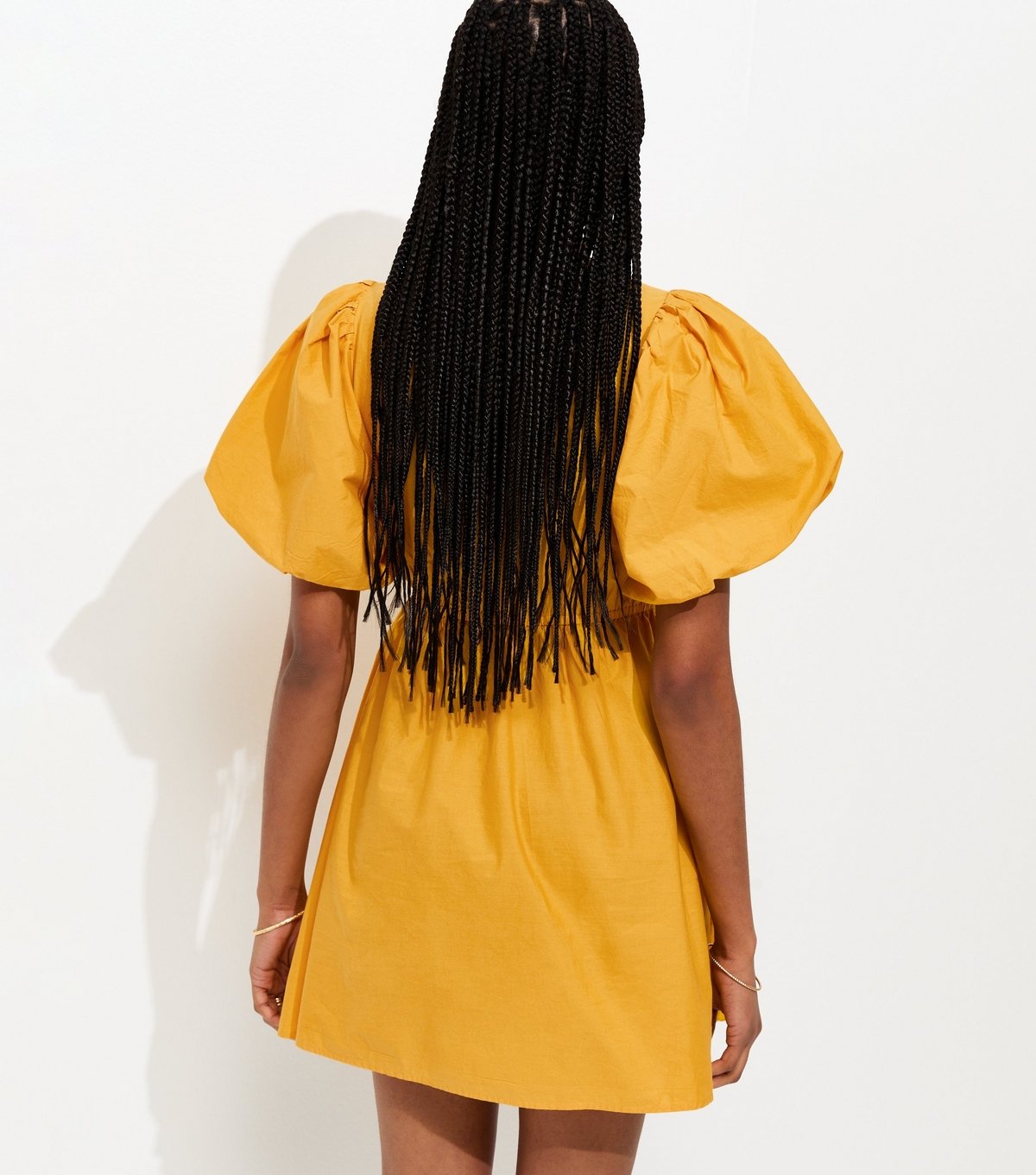 New Look Women's Yellow Embroidered Cutwork Mini Dress New Look - 4