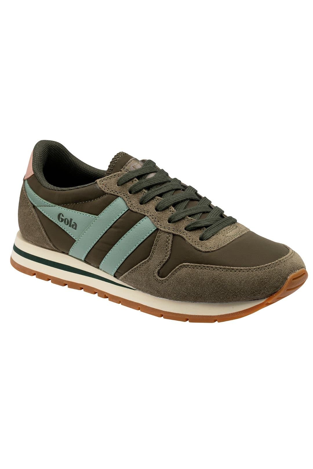 Gola Classics Gola Classics Women's 'Daytona Chute' Nylon Lace-Up Trainers in Khaki