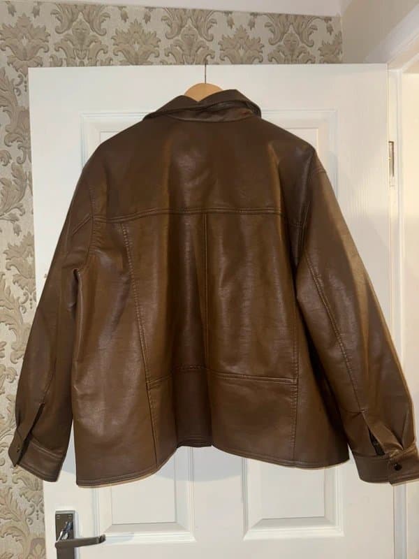 ASOS ASOS Brown leather blazer