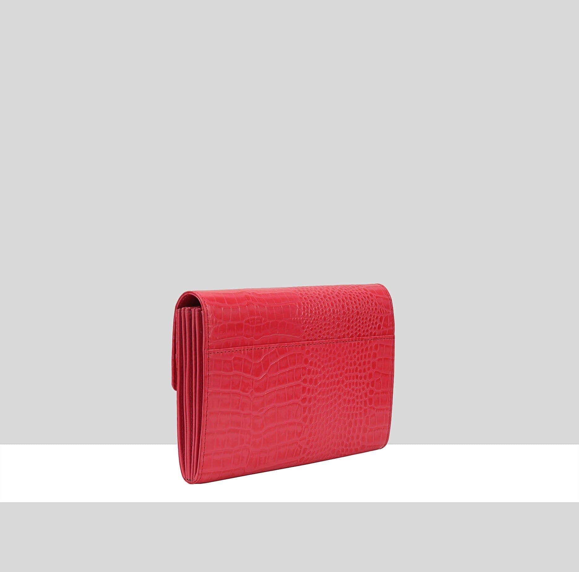 Paul Costelloe Paul Costelloe Women's Florence Leather Purse in Pink - 4