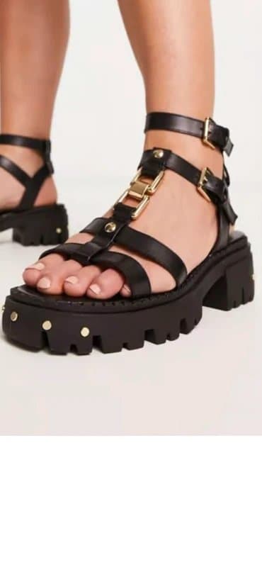 ASOS Design Wide fit leather sandals