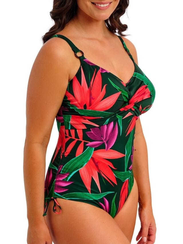 Fantasie Fantasie Women's Pichola Twist Front Swimsuit in Green - 3