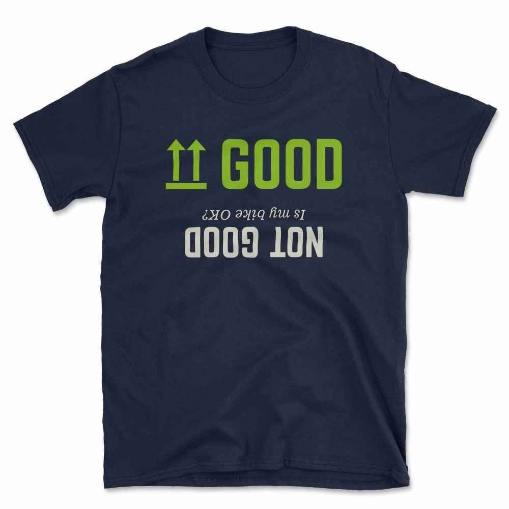 Bad Zebedee Bad Zebedee Men's Good Not Good Biker T-Shirt in Navy