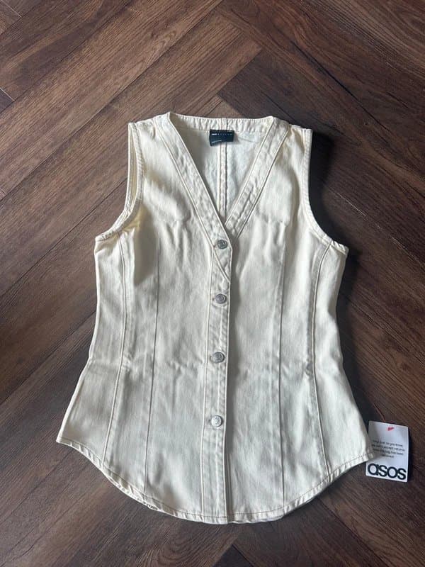 ASOS Cream waistcoat