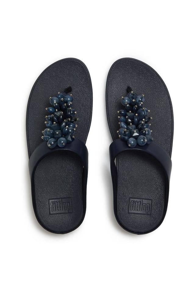 FitFlop FitFlop Women's Fino Toe-Post Sandals in Navy - 3