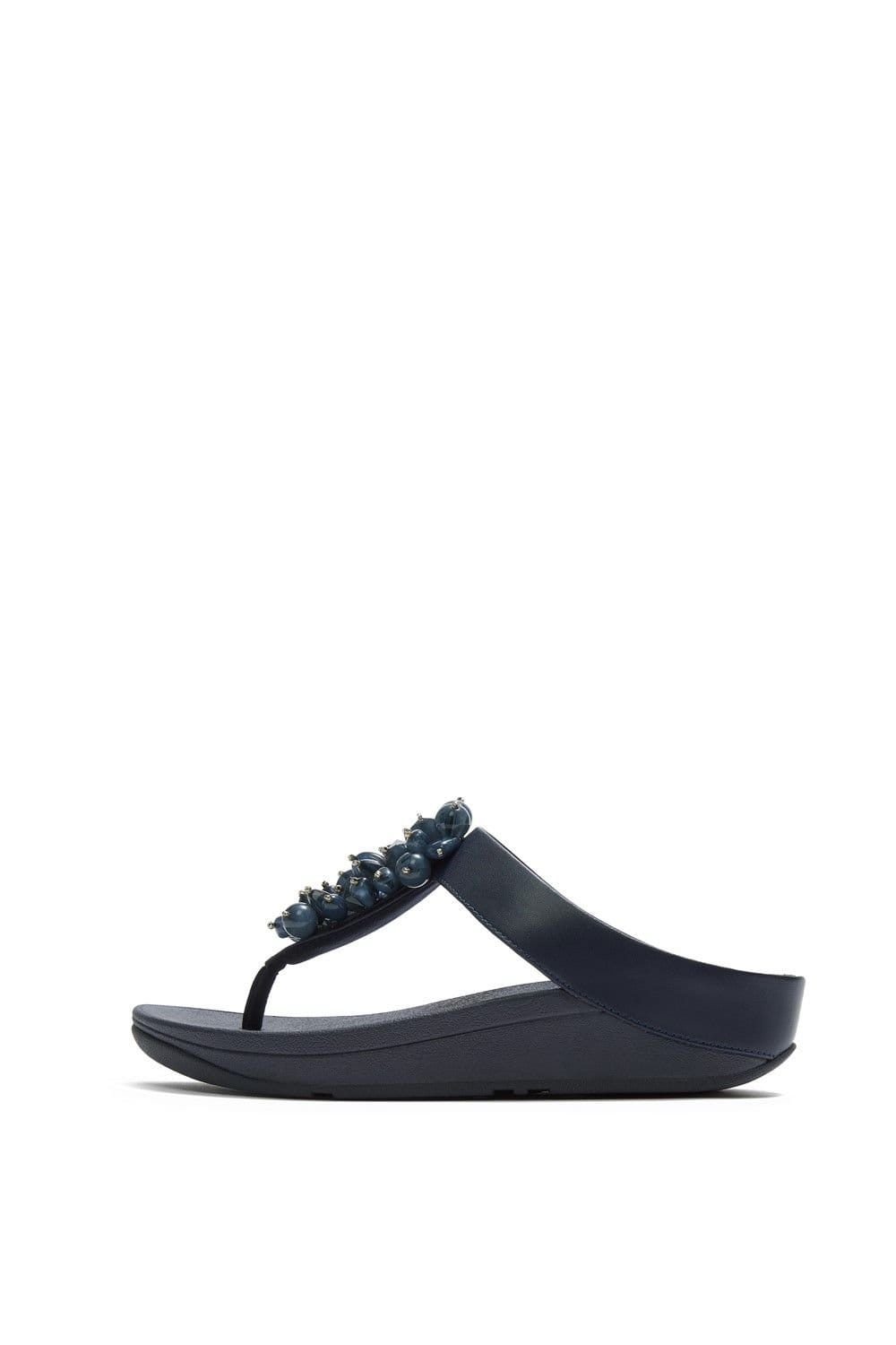 FitFlop FitFlop Women's Fino Toe-Post Sandals in Navy - 4