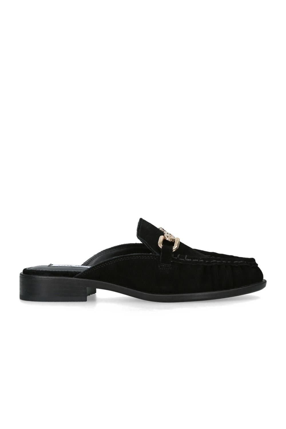 Steve Madden Steve Madden Women's 'Kapture Black Suede' Suede Flats