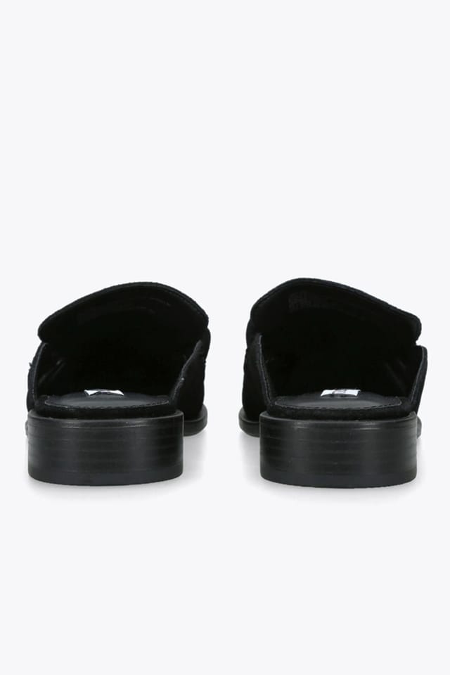 Steve Madden STEVE MADDEN Women's 'Kapture Black Suede' Suede Flats - 3
