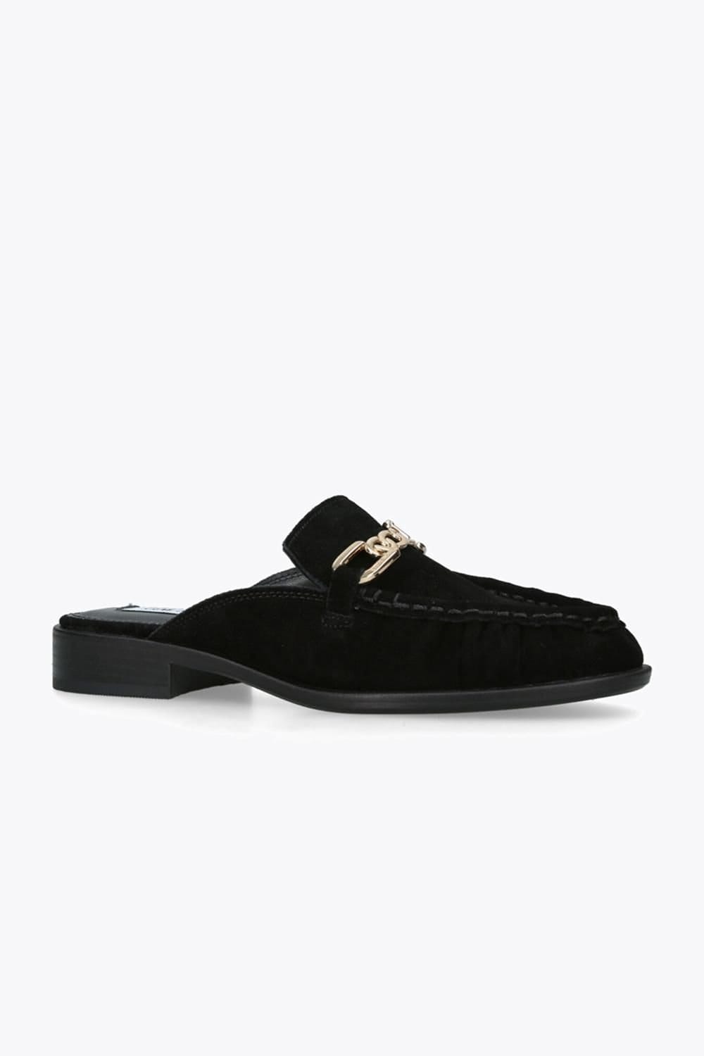 Steve Madden STEVE MADDEN Women's 'Kapture Black Suede' Suede Flats - 4