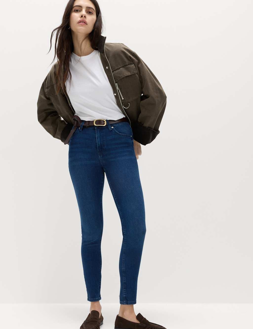 Marks & Spencer M&S Ivy Skinny Jeans Dark Indigo - 1