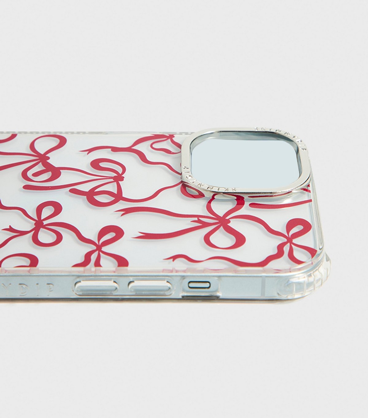 Skinnydip Dark Burgundy Bow Print iPhone Case Skinnydip New Look - 3