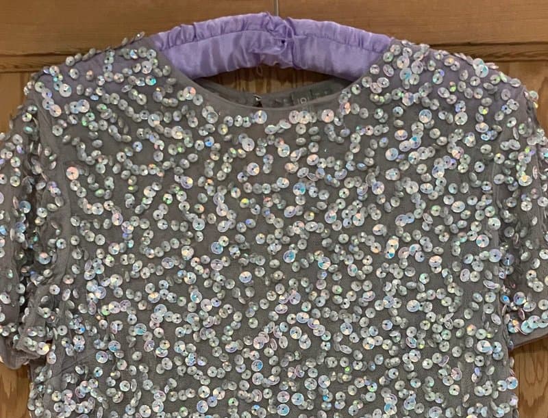 ASOS Asos size 8 all over sequin Christmas party crop top