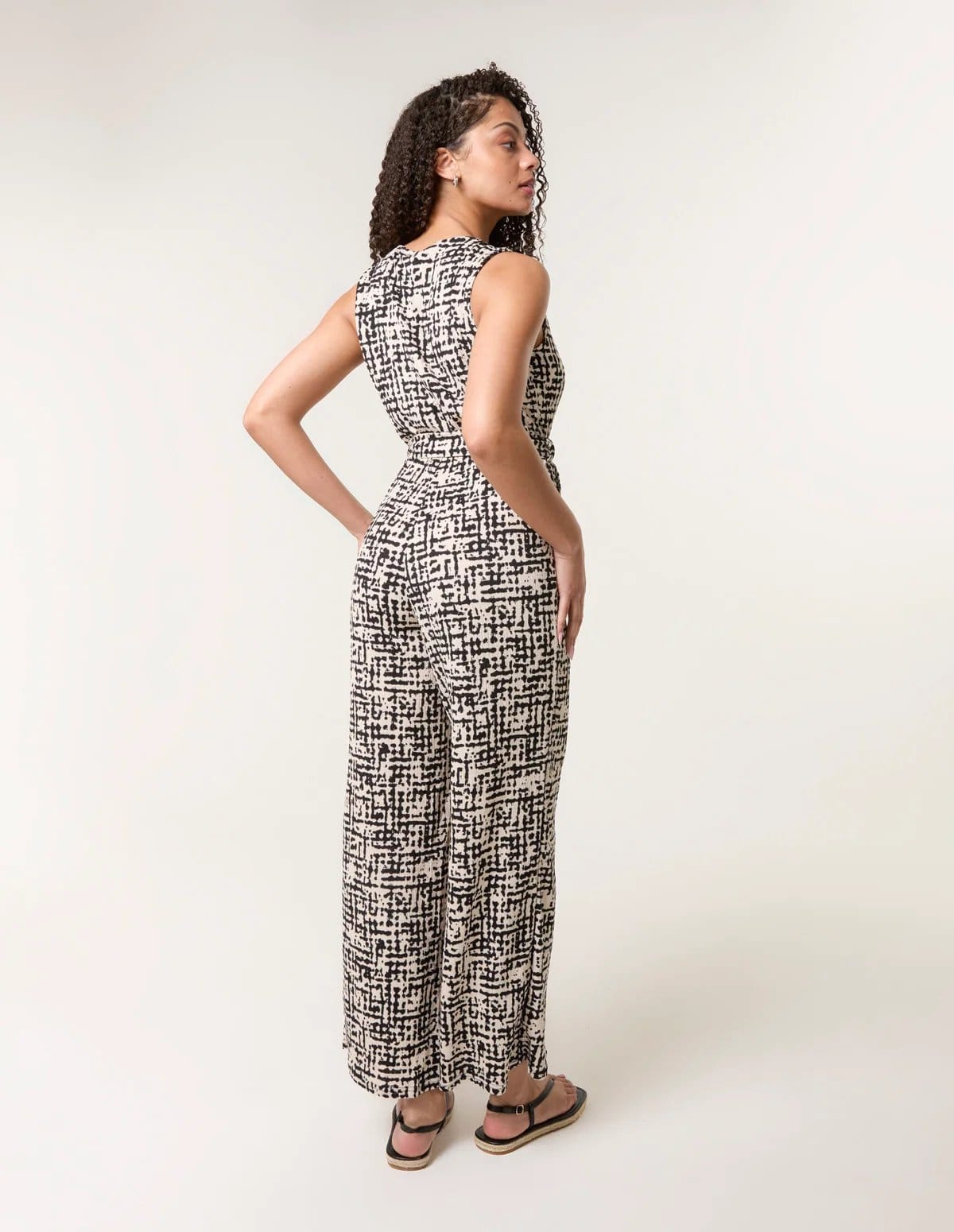 Blue Vanilla Sleeveless Belted Jumpsuit - 4
