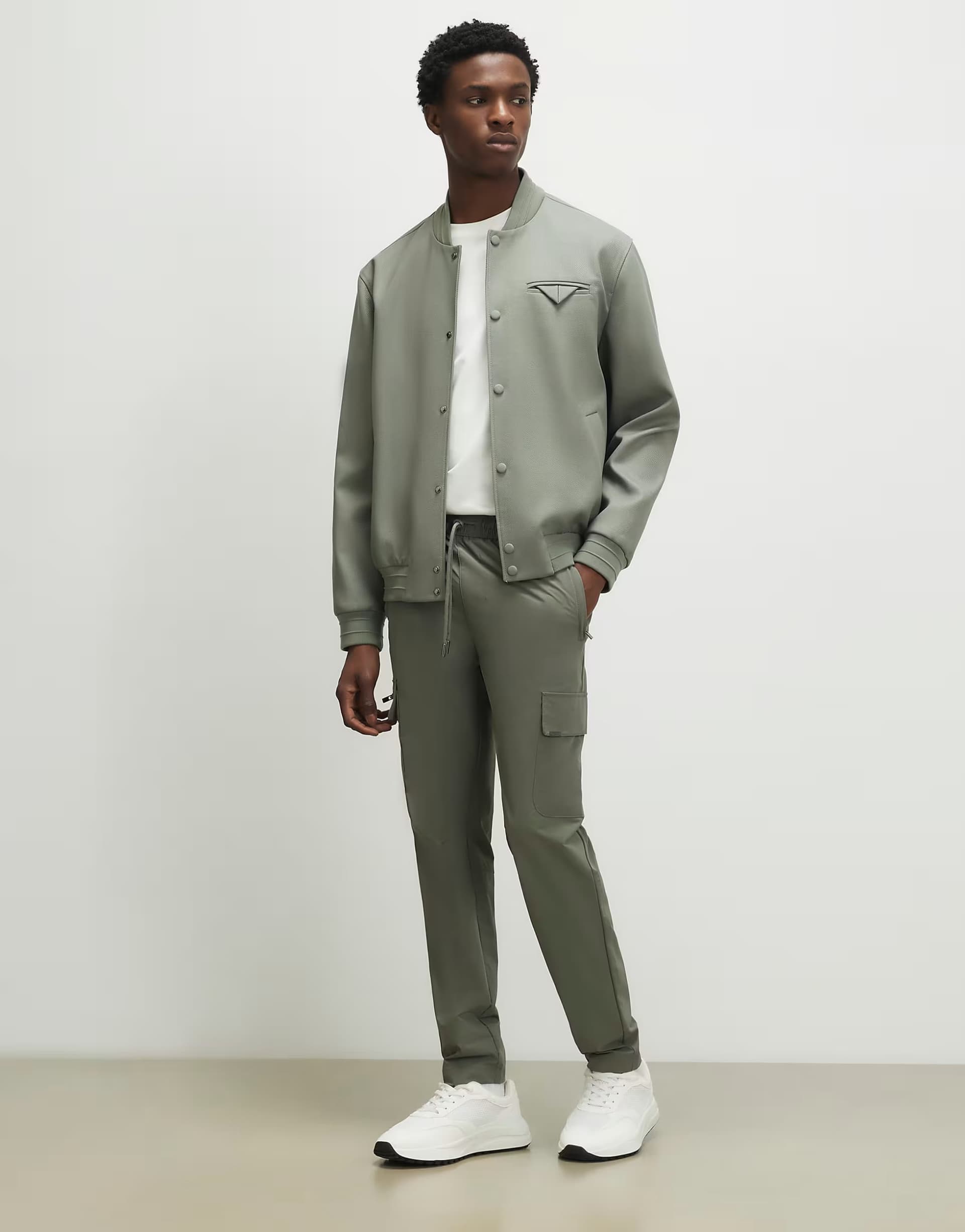 ASOS River Island Skinny fit cargo trousers in green - light
