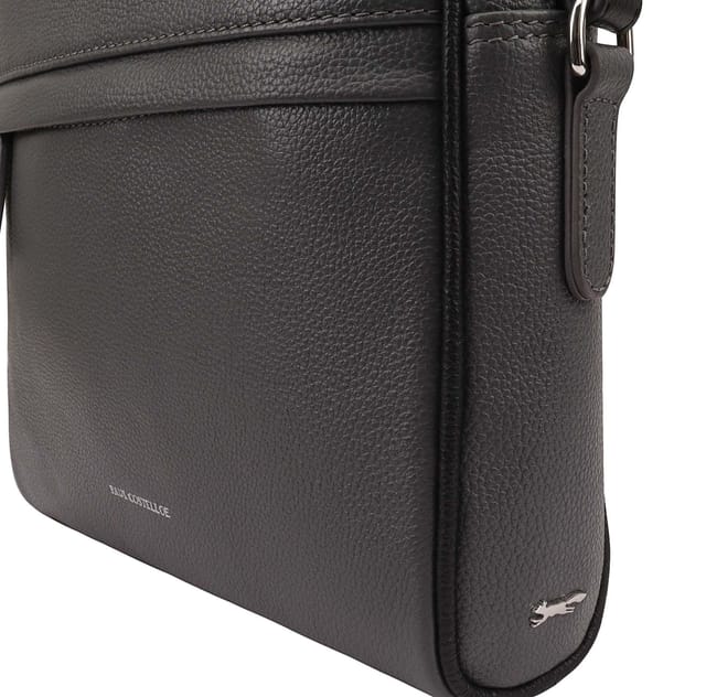 Paul Costelloe Paul Costelloe Men's Ronny Leather Manbag in Grey - 2