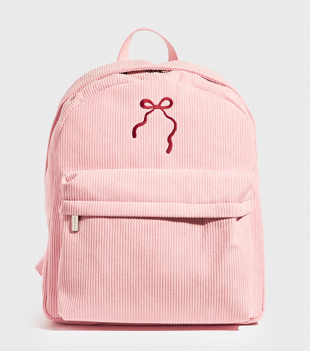 Skinnydip Pink Bow Embroidered Corduroy Backpack Skinnydip New Look - 1