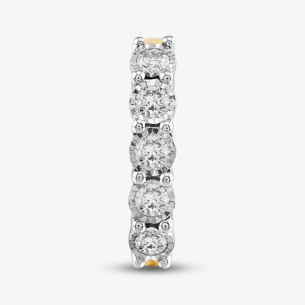 T.H.Baker T.H.Baker Women's 9ct Yellow Gold 0.50ct Diamond Five Stone Ring - 4