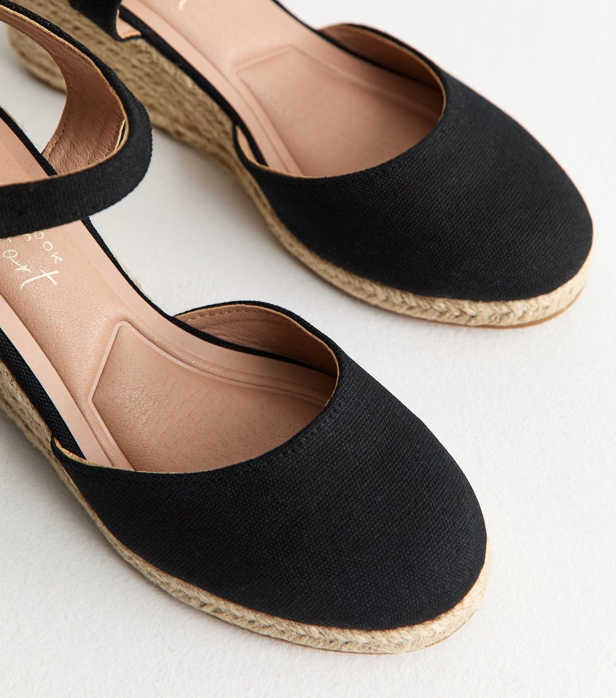 New Look Women's Black Espadrille Wedges Vegan New Look - 4