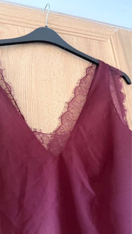 ASOS Asos plum lace top