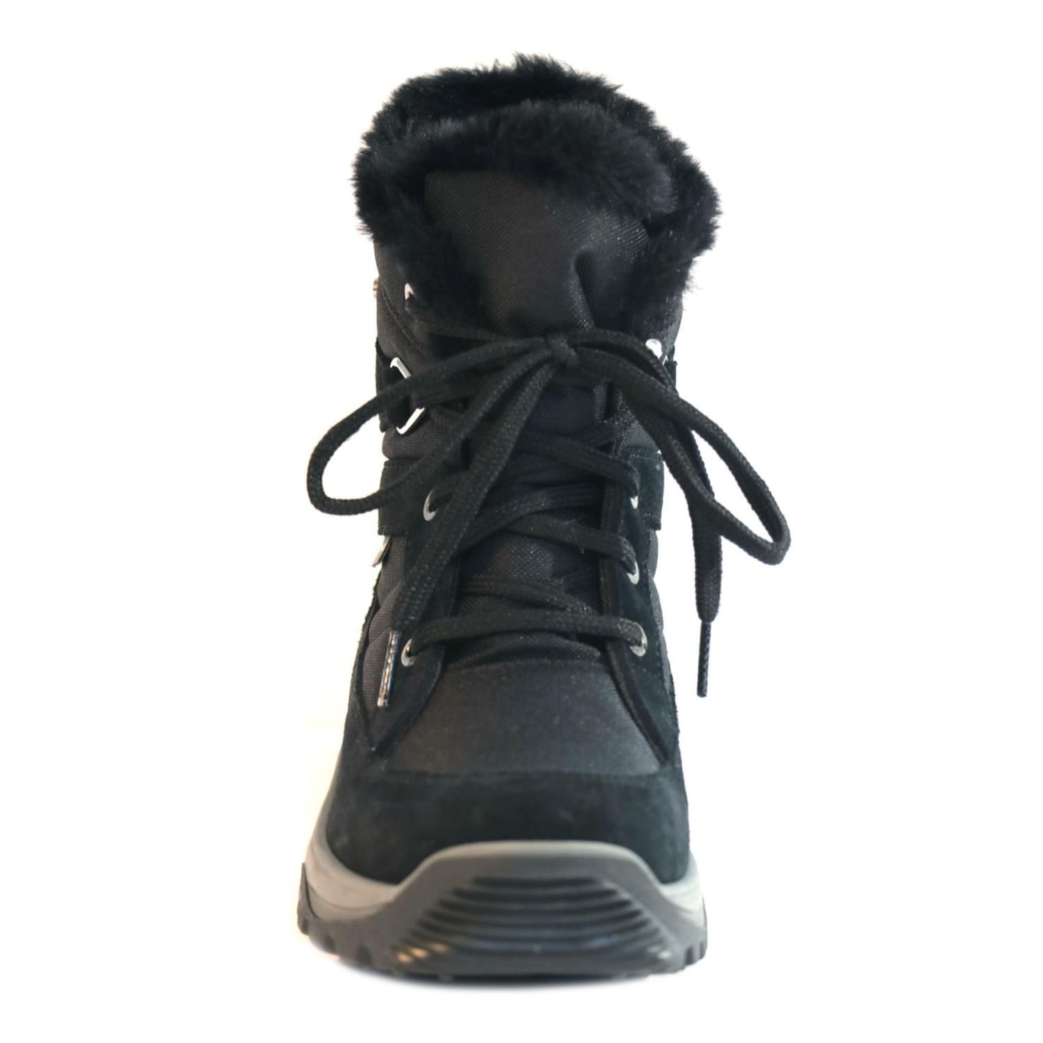 Mammal Mammal Women's 'Iona' Insulated Winter Ankle Boots with Ice Grips in Black - 3