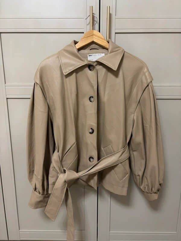 ASOS Beige leather jacket