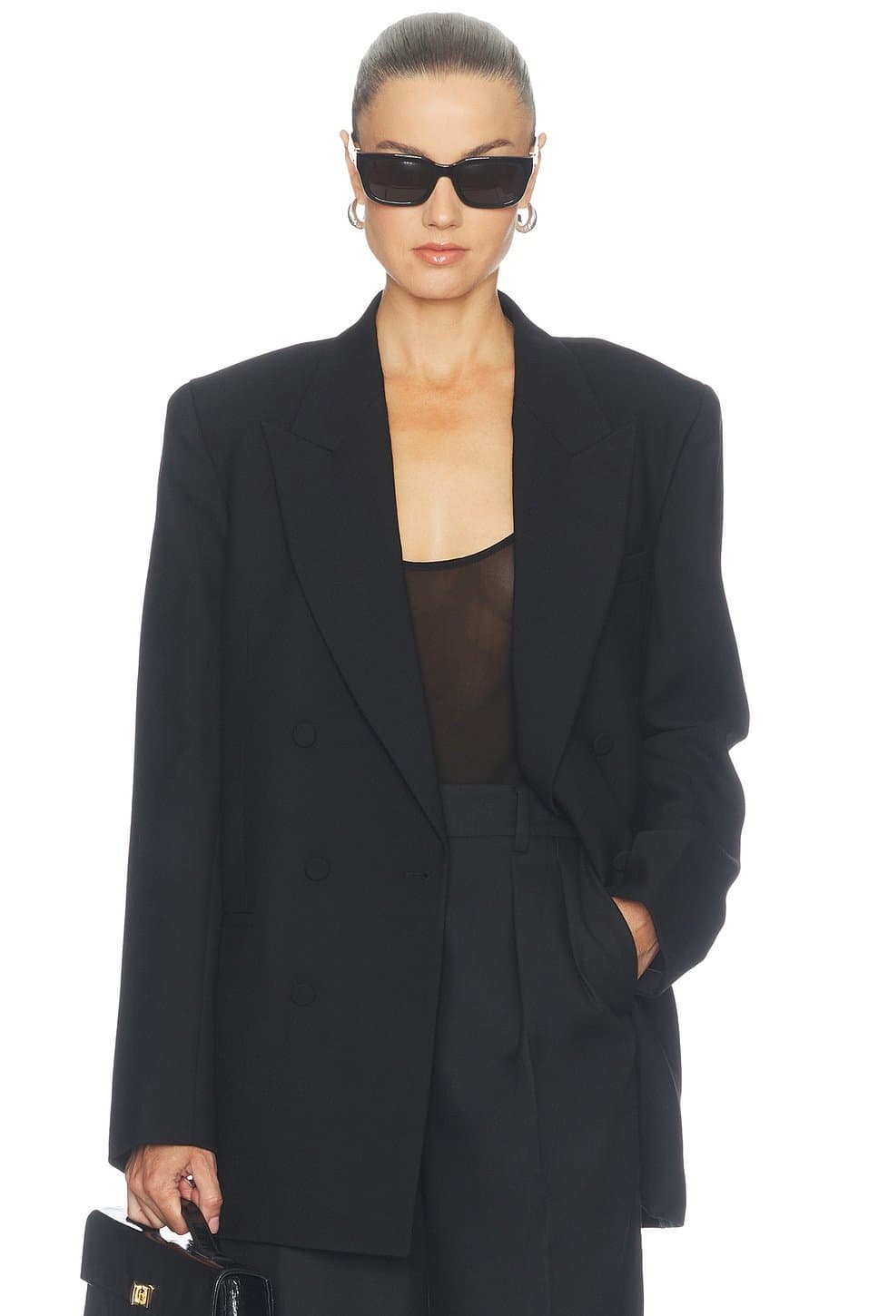 revolve Peak Lapel Double Breasted Blazer