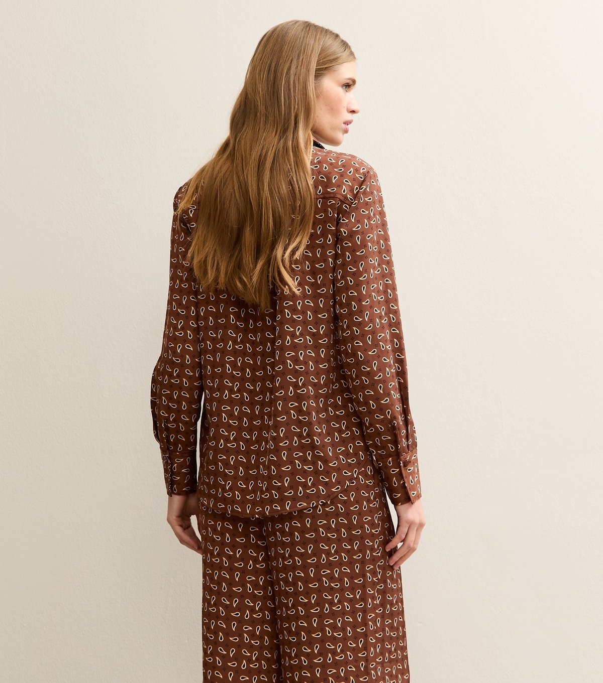 New Look Women's Brown Paisley Longline Shirt New Look - 4