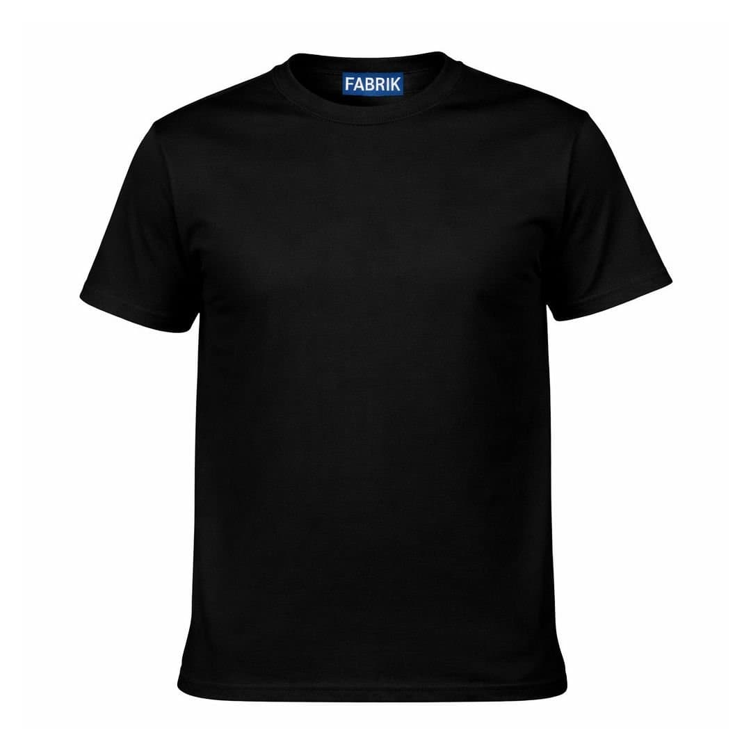 Fabrik Fabrik Men's Black Crew Neck T-Shirt