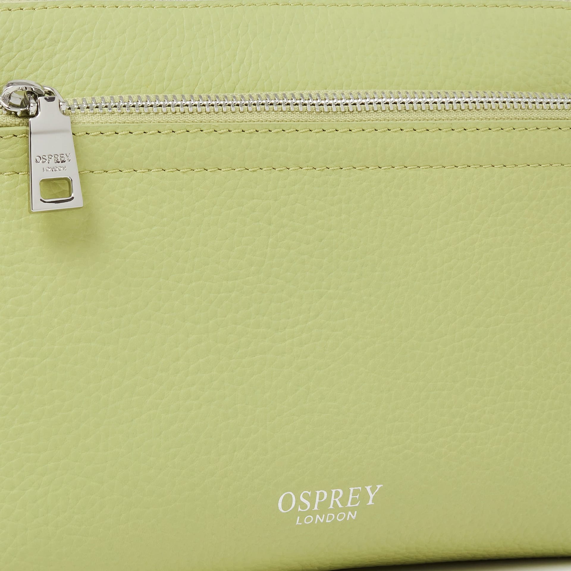 OSPREY LONDON OSPREY LONDON Women's The Stella Leather Crossbody Bag in Light Green - 4