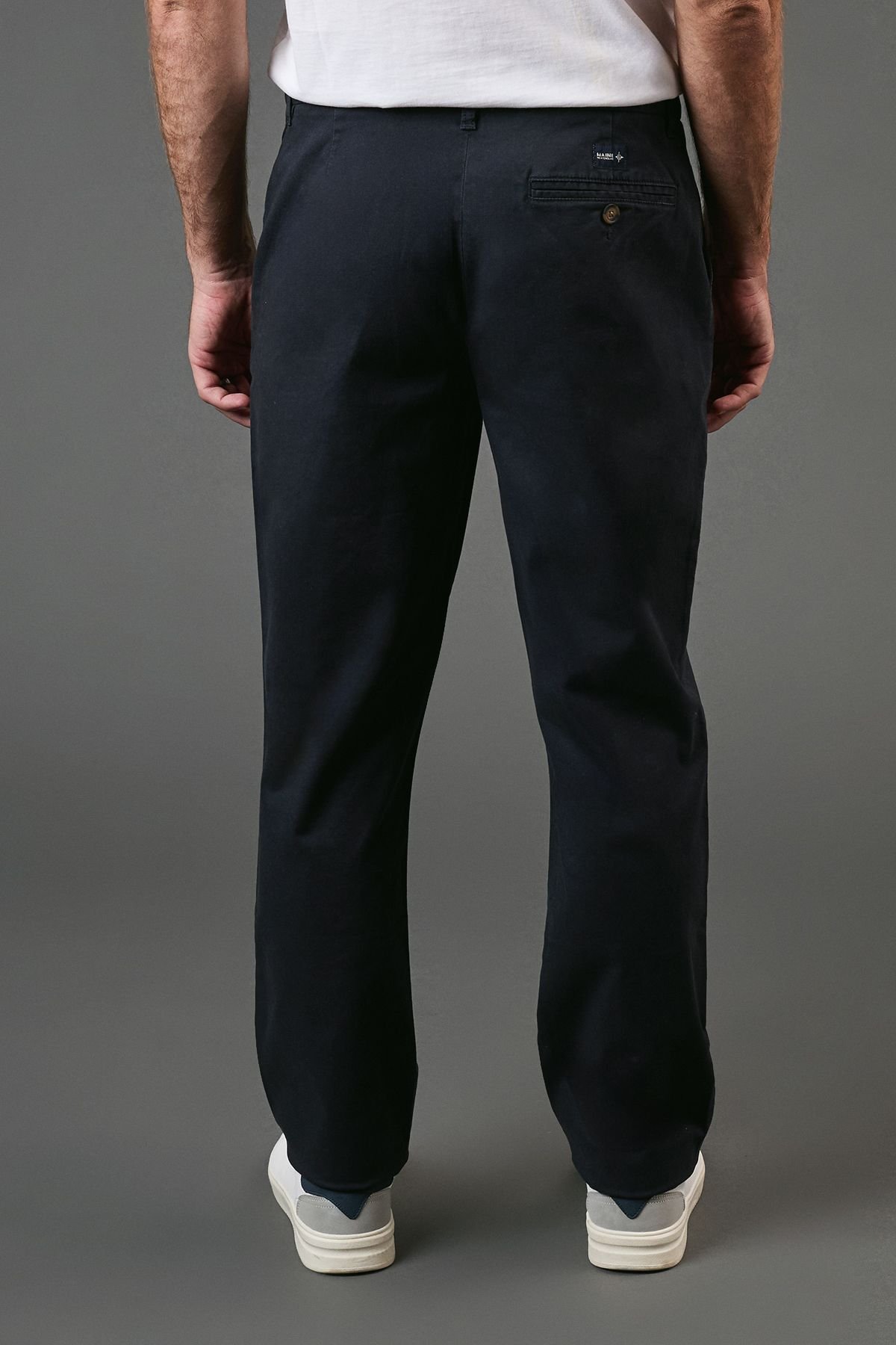 Maine Maine Men's Premium Chino Trousers in Navy - 3