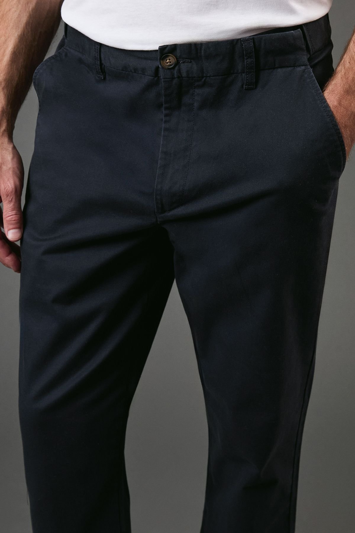 Maine Maine Men's Premium Chino Trousers in Navy - 4