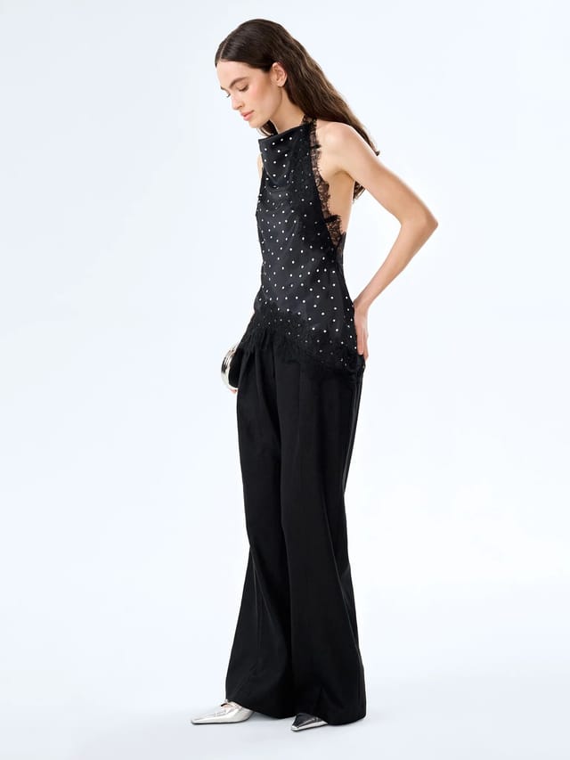OMNES Pearl Trouser in Black - 2