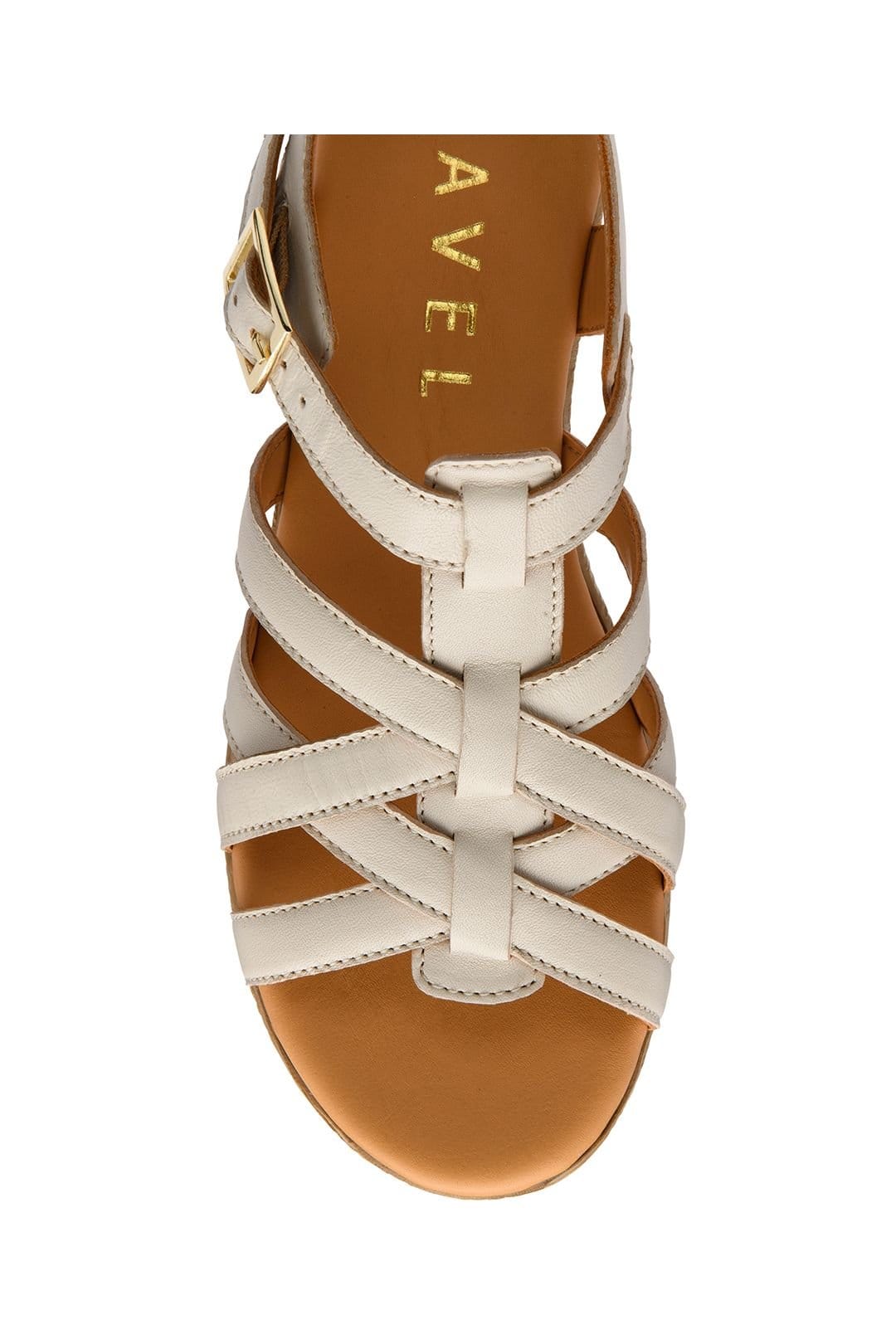 Ravel Ravel Women's 'Ryal' Leather Flat Sandals in Beige - 4