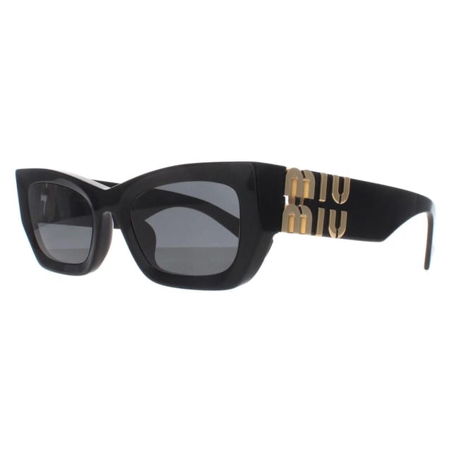 Miu Miu Miu Miu Women's Rectangle Black Dark Grey MU09WS - 2