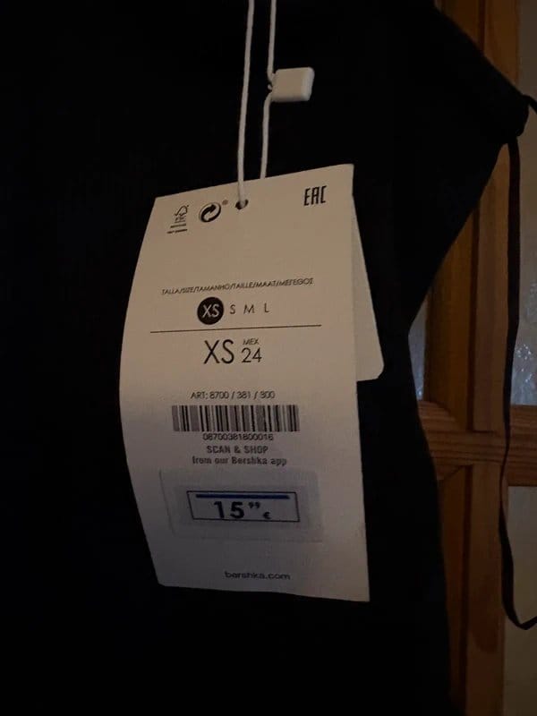 Bershka Black Jersey Bodysuit