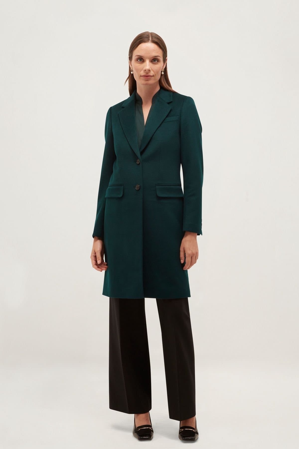Hobbs London Hobbs London Women's Cavendish Coat in Bottle Green