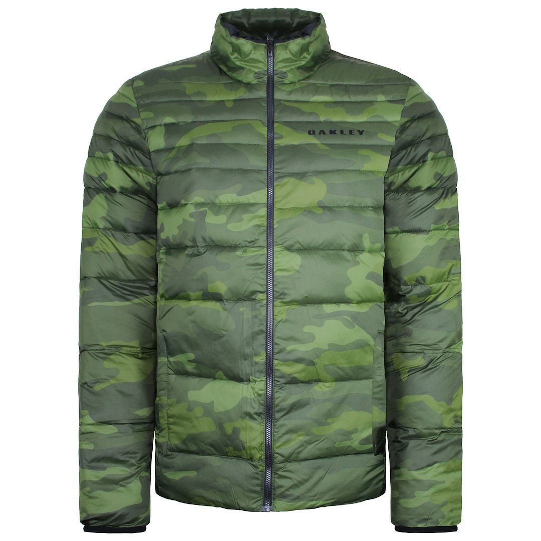 Oakley Oakley Men's Long Sleeve Zip Up Green Camo Padded Coat - 3