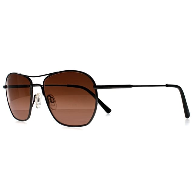 Serengeti Serengeti Men's Aviator Shiny Dark Gunmetal Mineral Polarized Drivers Gradient Photochromic Lunger in Grey - 2