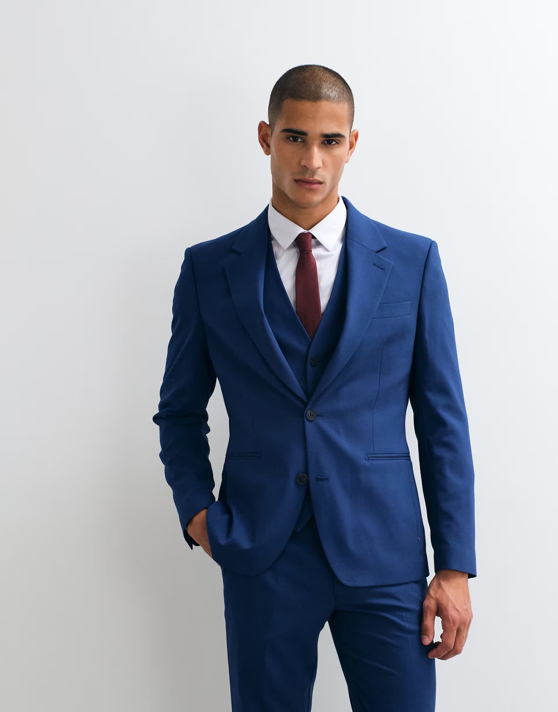 ASOS ASOS DESIGN slim suit blazer in blue