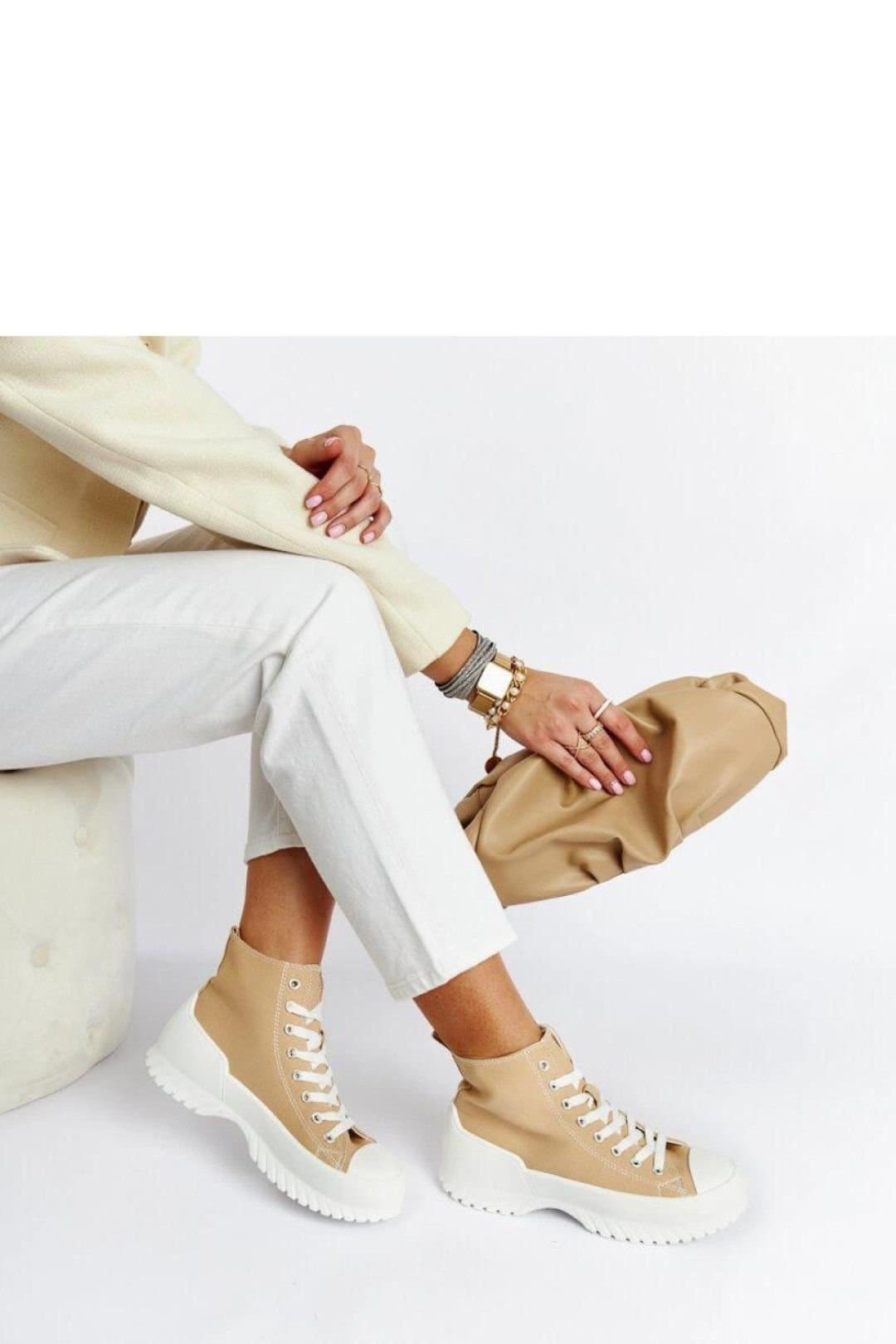 Love Lace Love Lace Beige Ankle Lacing Sneakers for Summer Comfort