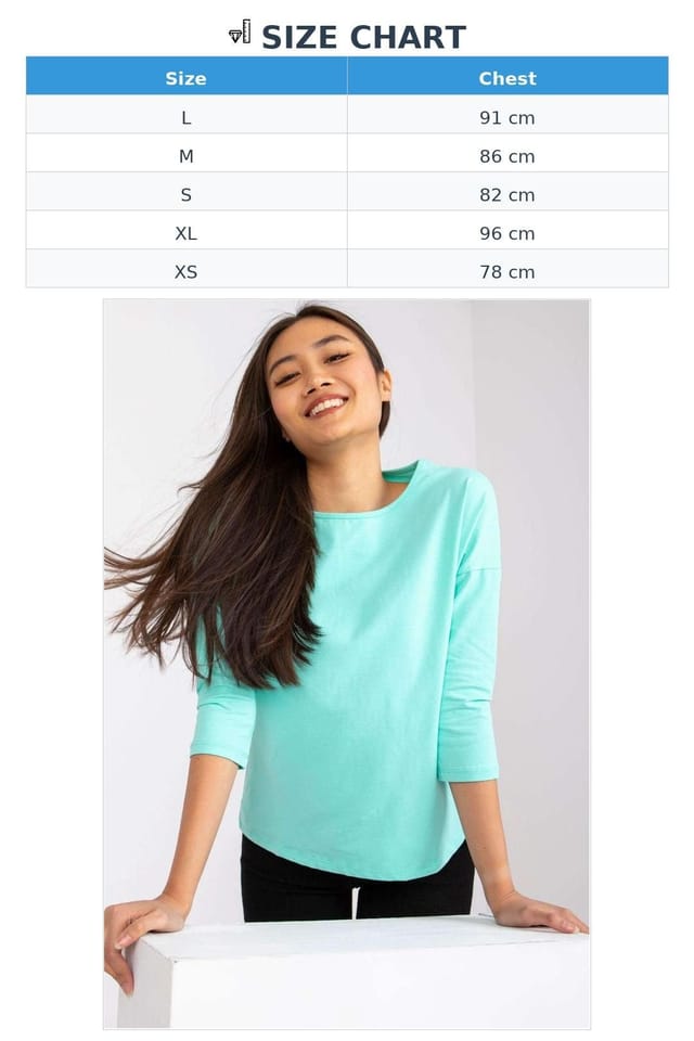 Love Lace Love Lace Women's Everyday Simple 3/4 Sleeve Blouse Style 163359 in Green - 3