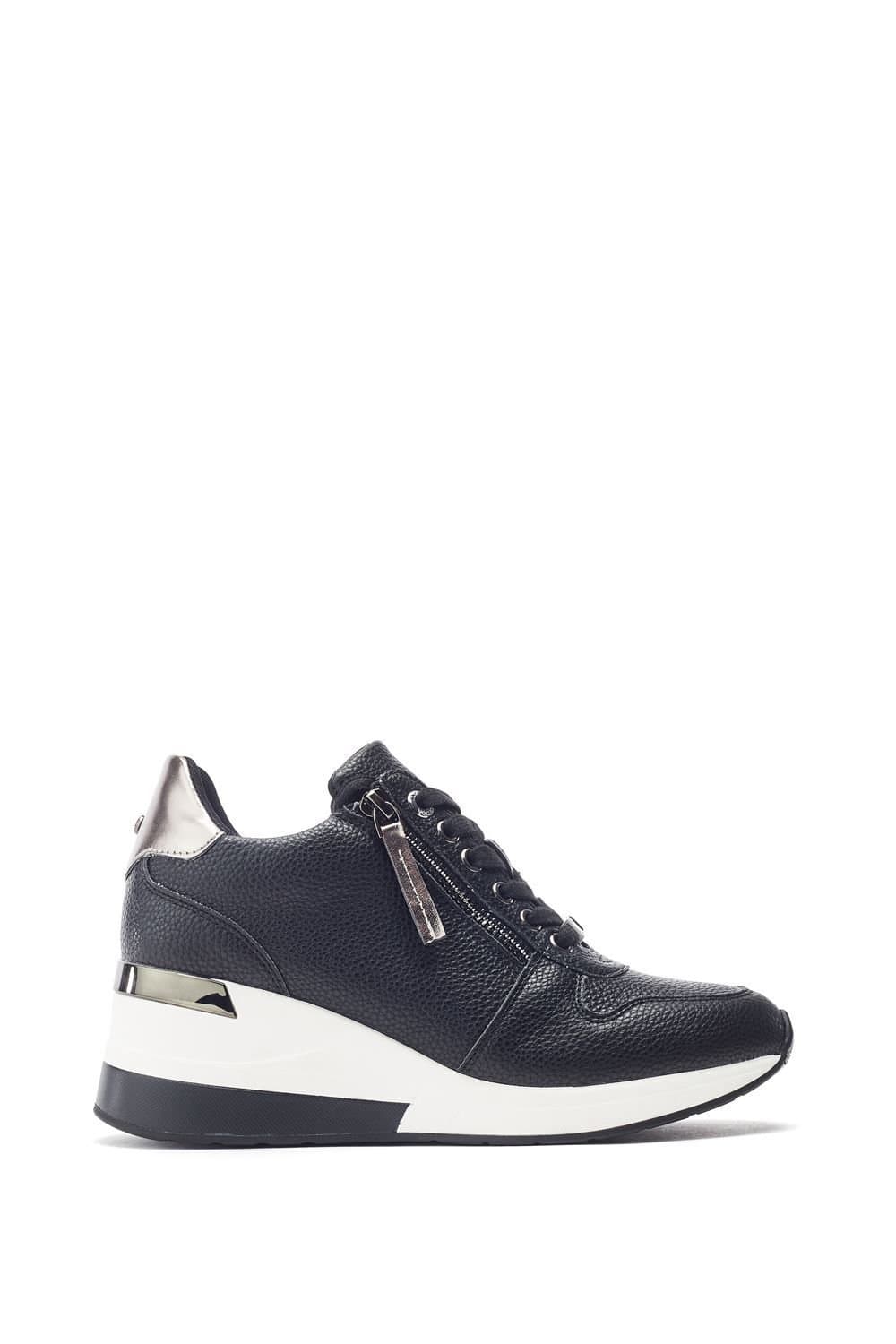 Moda In Pelle Moda In Pelle Women's 'Caspia' Porvair Wedge Trainers in Black